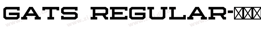 Gats Regular字体转换